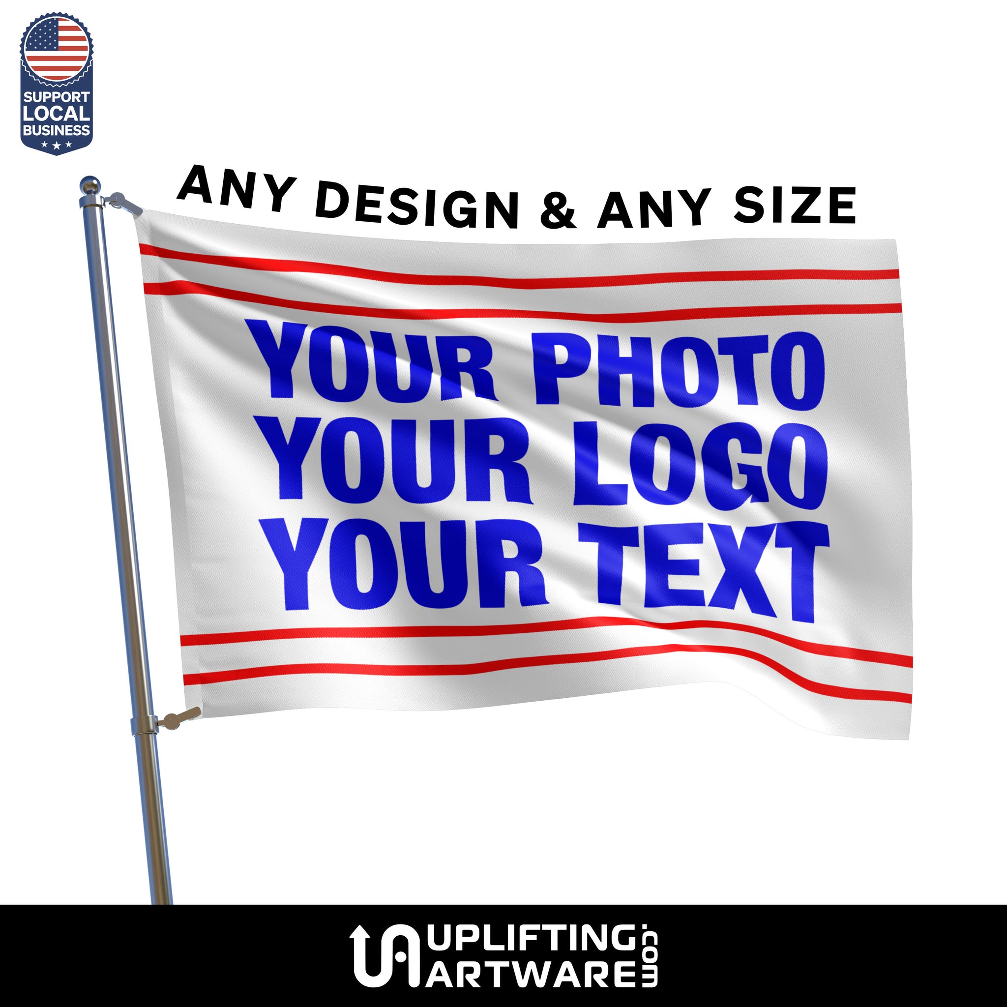 Custom Flags with your logo, photo, or text – Uplifting Artware