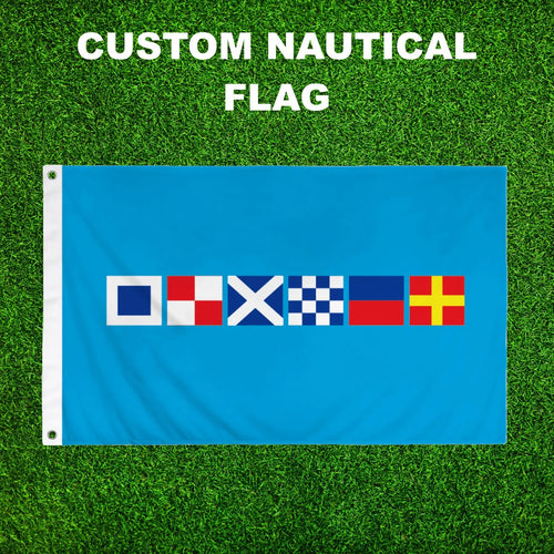 Personalized Nautical Flags Uplifting Artware