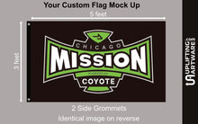 Load image into Gallery viewer, Chicago Mission Coyote Flag Uplifting Artware