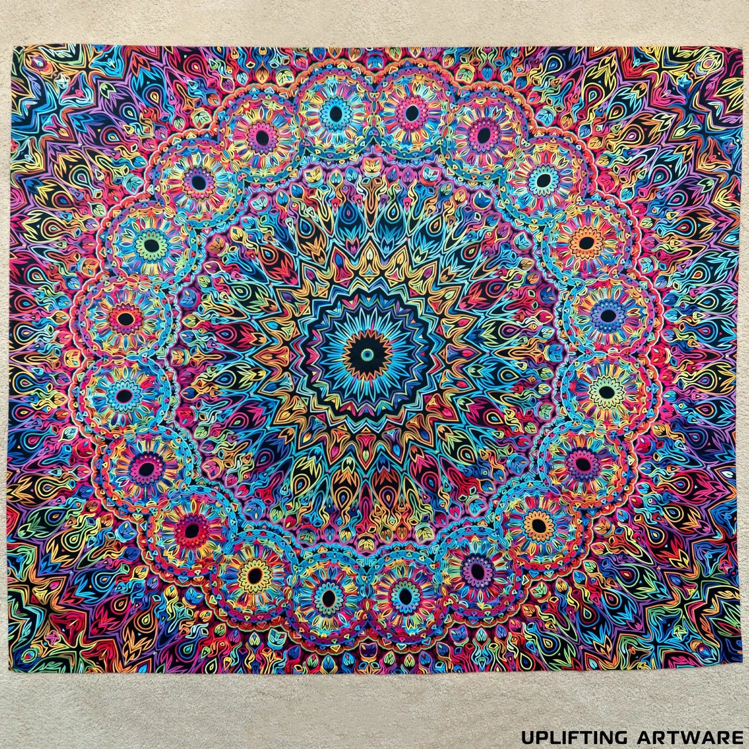 Rainbow clearance mandala tapestry
