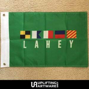 Personalized Nautical Flags Uplifting Artware