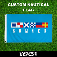 Load image into Gallery viewer, Personalized Nautical Flags Uplifting Artware